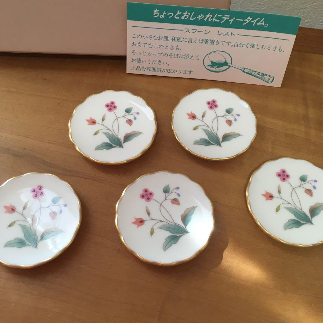マミちゃん ノリタケ 花更紗 スプーン＆フォーク5本組 カトラリーセット マミちゃん様専用 ノリタケ 花更紗 スプーン＆フォーク5本組